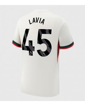 Chelsea Romeo Lavia #45 Maglia Gara Trasferta Repliche 2025-26 Maniche Corte Chelsea Romeo Lavia #45 Maglia Gara Trasferta Repliche 2025-26 Maniche Corte